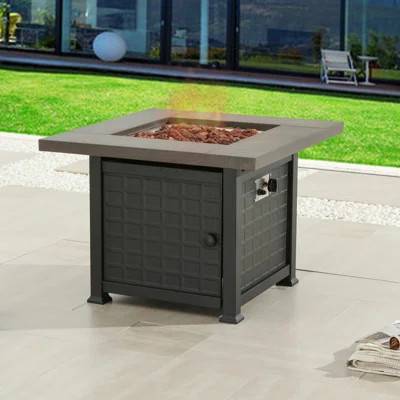 Pointer Steel Propane Fire Pit Table | Wayfair North America