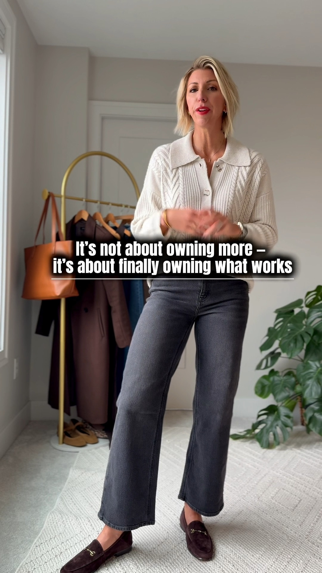 A full closet means nothing if it doesn’t feel cohesive.
True style starts with intention — not excess. 
Once I stopped chasing trends and started curating timeless, high-quality pieces, everything shifted.
Fewer pieces. Better quality. Effortless confidence.

These @onequince fall staples embody that philosophy — thoughtful design, refined materials, and quiet luxury that lasts beyond the season.
#quincepartner 

#LTKFindsUnder100 #LTKWorkwear #LTKOver40