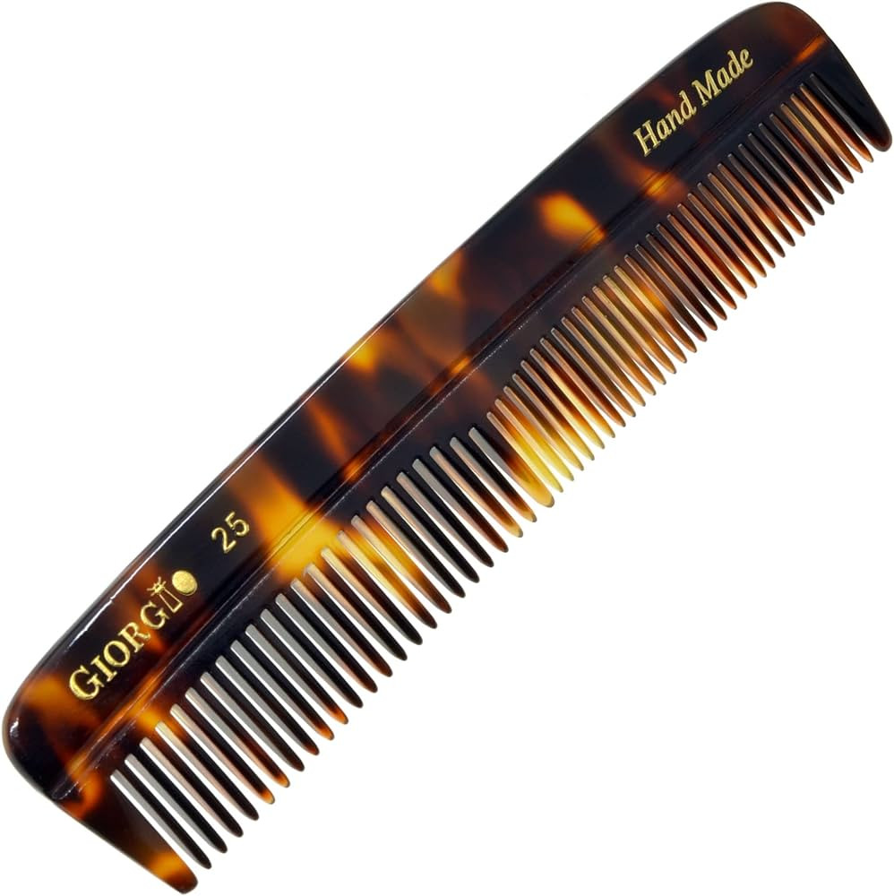 Giorgio G25 FineTooth and WideTooth Pocket Comb - Hair Styling Comb for Men and Women, Handmade B... | Amazon (US)