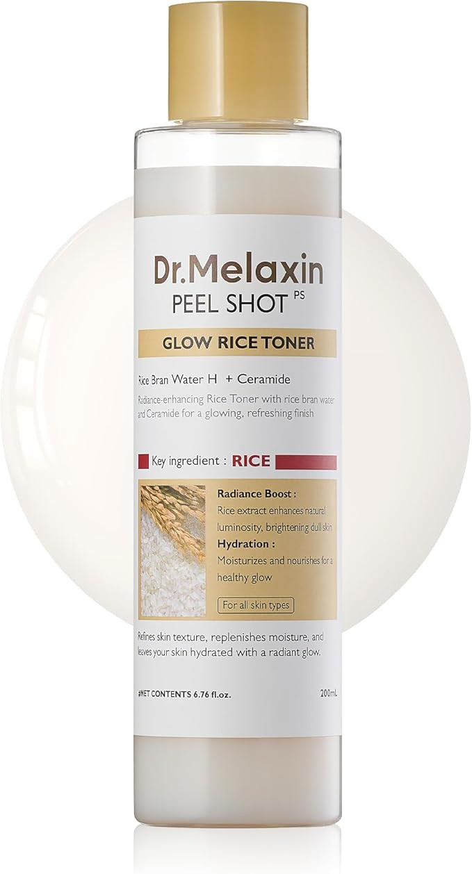 Dr.Melaxin Peel Shot Glow Rice Toner 200ml hydrated Skin Cleansing Skin Korean Skin Care | Amazon (US)