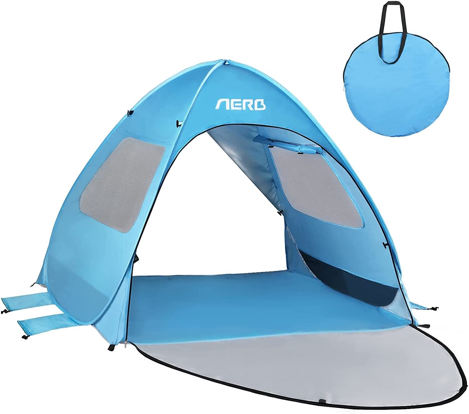 Aerb Pop up Beach Tent Sun Shelter, UPF 50+ Windproof Waterproof Outdoor Cabana Tent for 2-3 Pers... | Walmart (US)