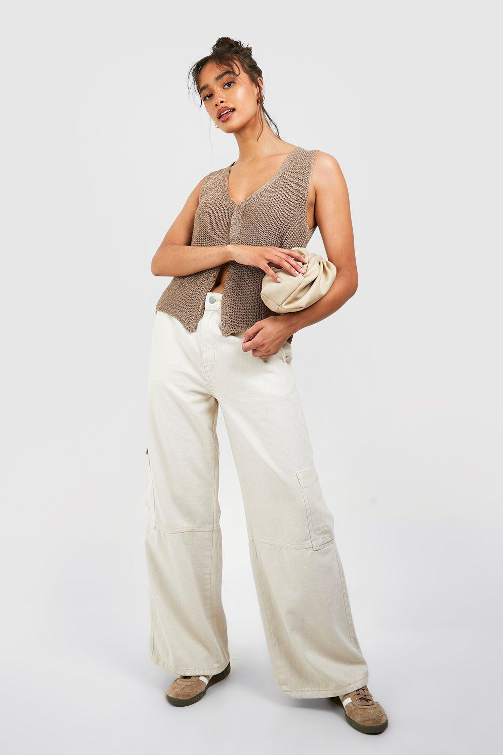 Hook And Eye Loose Knitted Vest | boohoo (US & Canada)