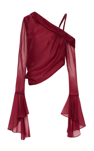 Edith Asymmetric Linen-Blend Top | Moda Operandi (Global)