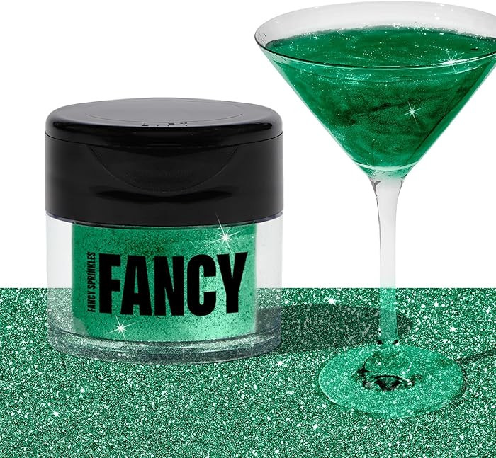 Fancy Sprinkles St. Patty's Day Emerald Green Premium Edible Glitter, 100% Edible Glitter for Spa... | Amazon (US)