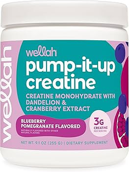 Wellah Creatine for Women (50 Servings, Blueberry Pomegranate) - Creatine Monohydrate with Dandel... | Amazon (US)