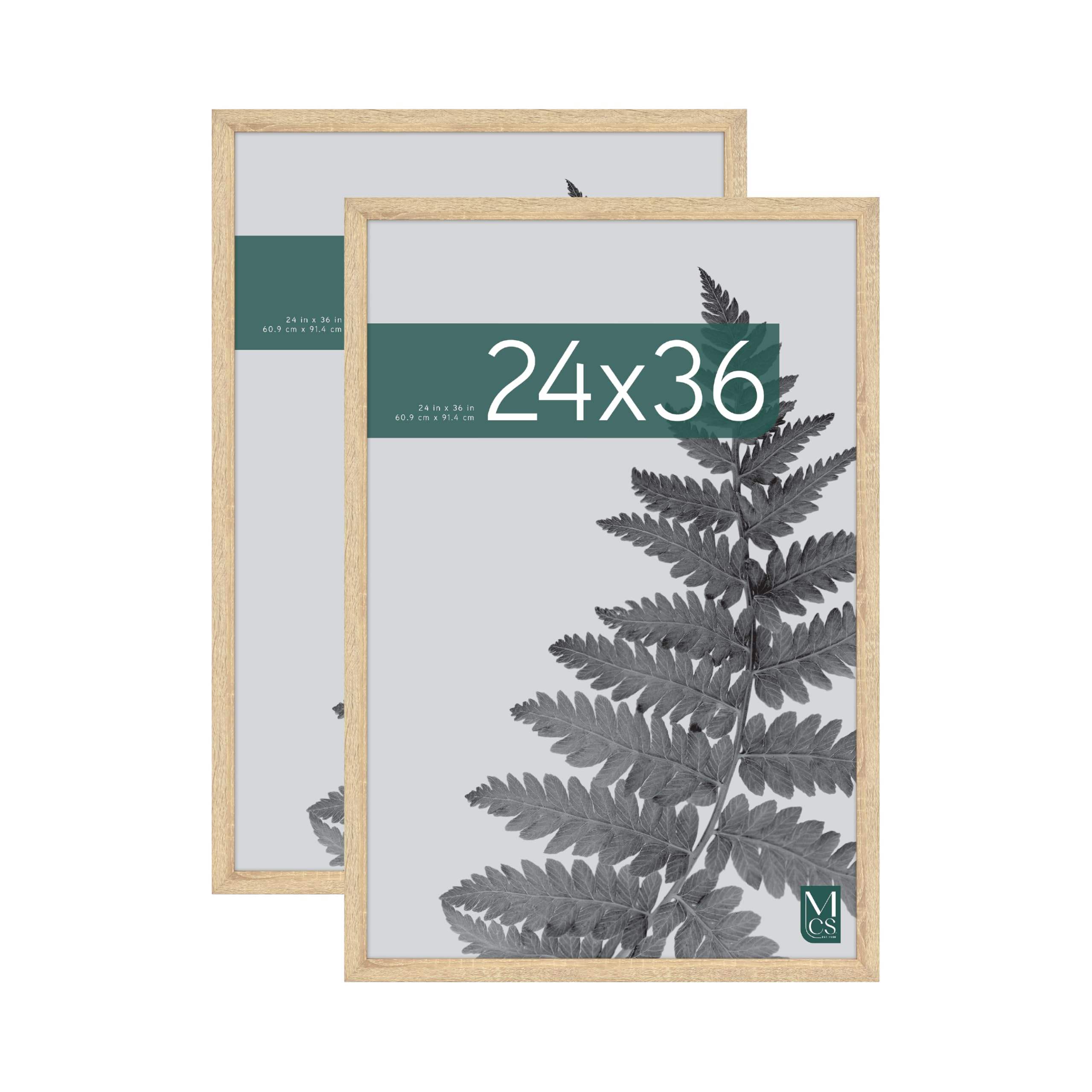 MCS Studio Gallery 24x36 Poster Frame Natural Woodgrain, Vertical & Horizontal Wall Hanging Large... | Amazon (US)