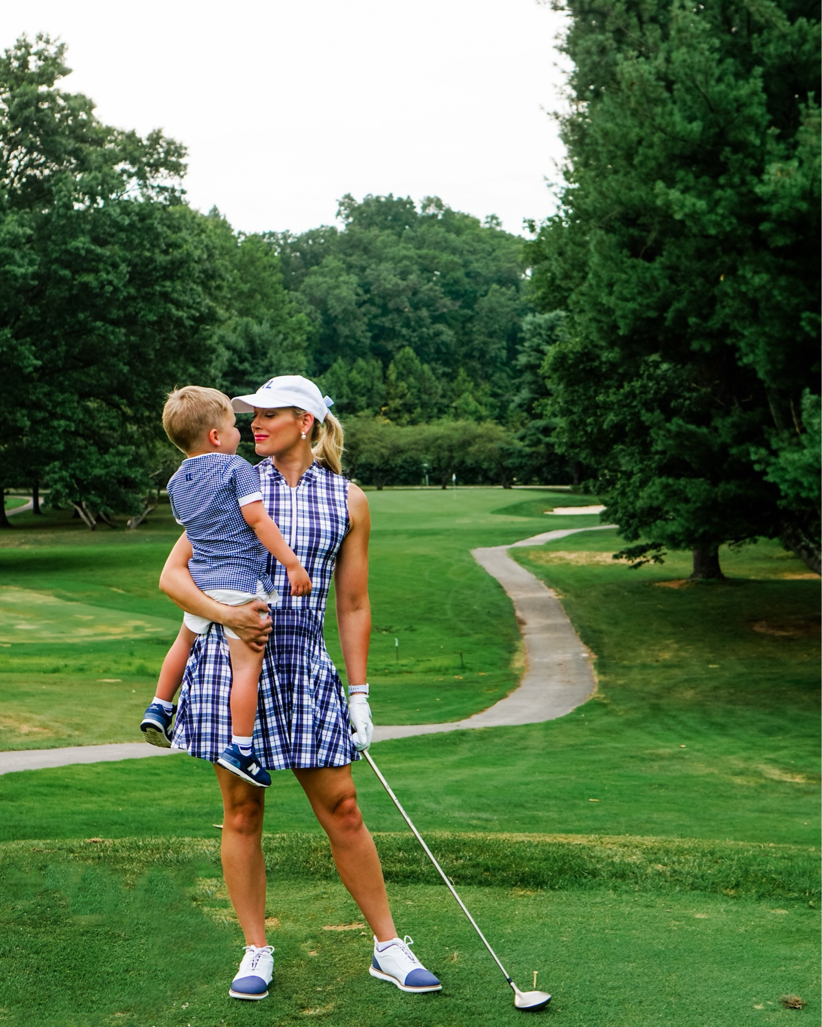 Golf dress, golf skirt, golf outfit, baseball hat, golf spikes 

#LTKFitness #LTKFamily #LTKActive