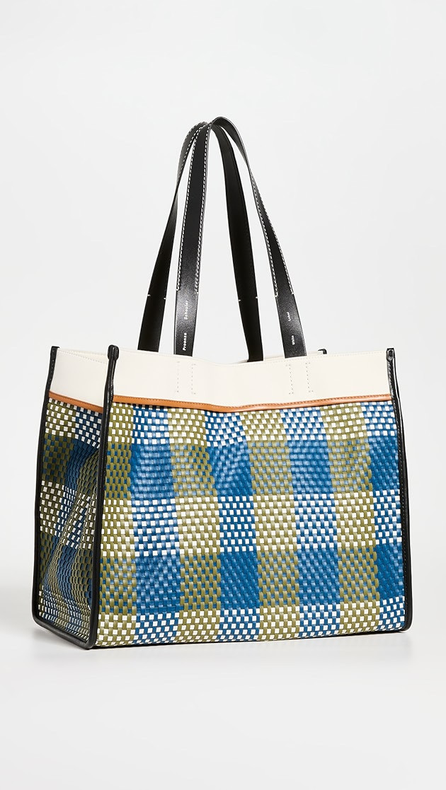 Morris Woven Plaid Tote | Shopbop