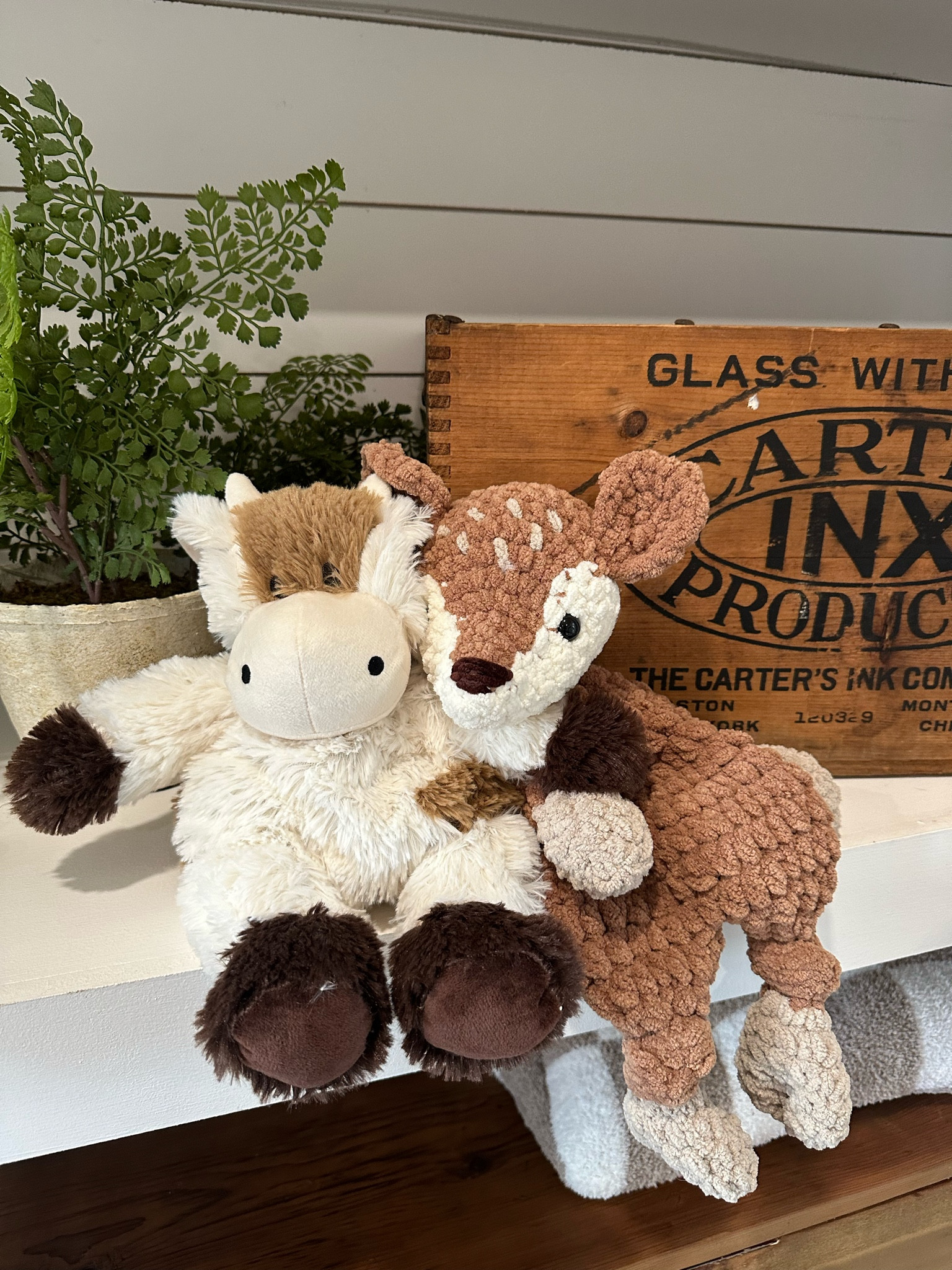 When your baby’s stuffed animals are cute enough to be home decor. He loves the little warmers and the crochet deer is the softest thing we own! Ours was made by a friend but I linked a similar one on Etsy  

#LTKBaby #LTKHoliday #LTKGiftGuide