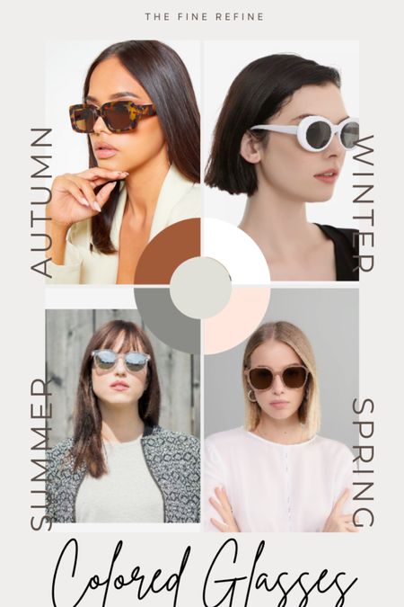 You already own black sunglasses… time to add some color to your face! Use this shopping guide to guide you in choosing your next colored sunglasses purchase.  By complementing your color season you will add harmony to your face and outfits. #coloranalysis #colorseason #colortheory

#LTKCyberWeek #LTKGiftGuide #LTKSeasonal