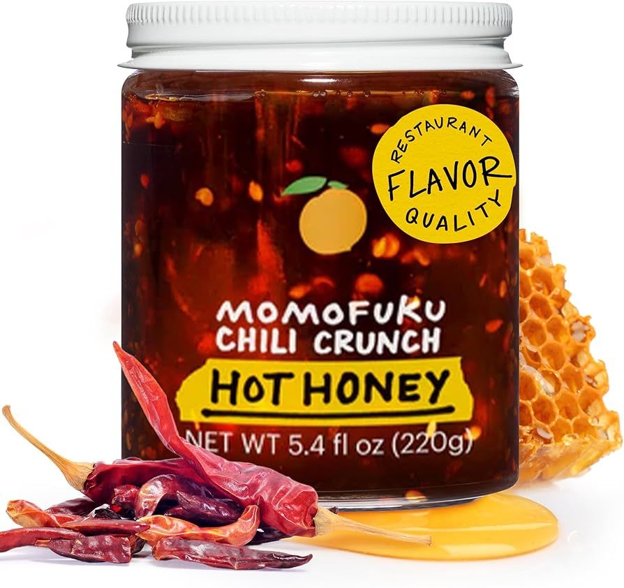 Momofuku Hot Honey Chili Crunch by David Chang 5.3 oz, Oil with Premium Wildflower Honey, Garlic ... | Amazon (US)