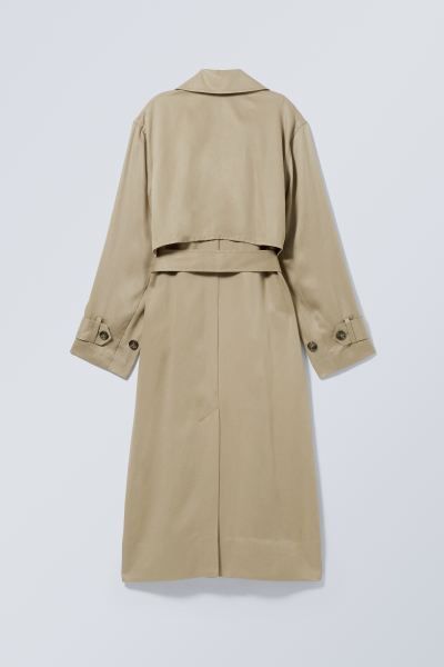 Evelyn Relaxed Lyocell Trench Coat | H&M (UK, MY, IN, SG, PH, TW, HK)