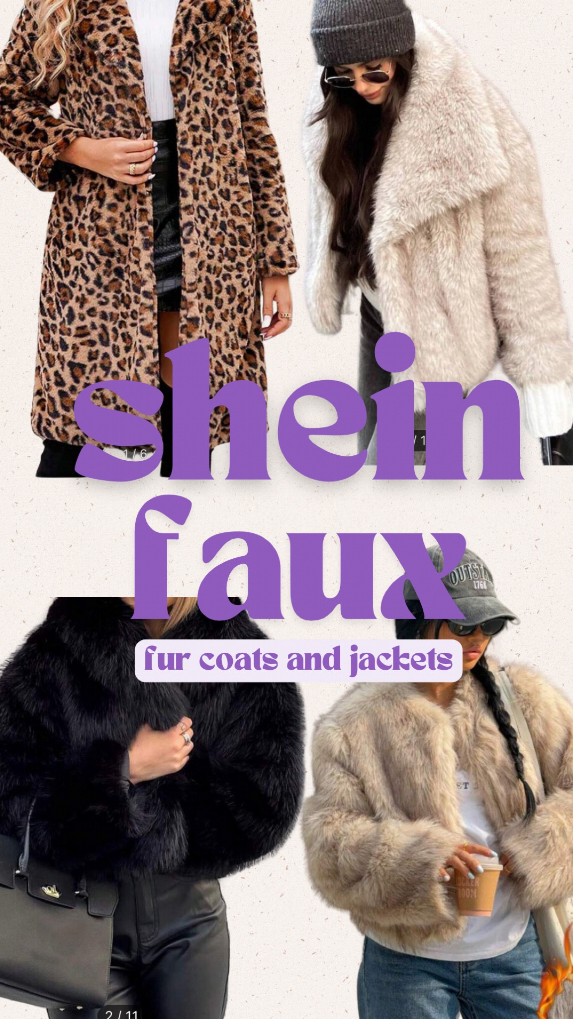 I posted a faux fur that I bought at target but it sold out, I found these on SHEIN and they are so cute!! I got the black one can’t wait til it comes!

#LTKSeasonal #LTKHoliday #LTKWatchNow