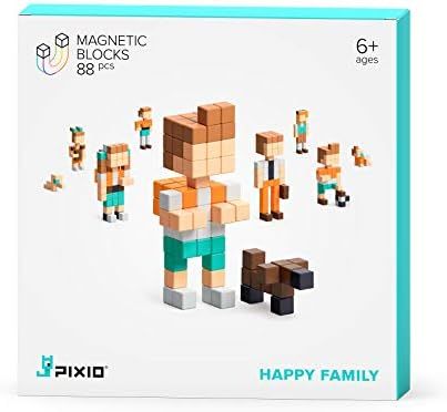 PIXIO Happy Family Story Series 88pcs Magnetic Blocks Set with Free App, Stress Relief Fidget Toy... | Amazon (US)