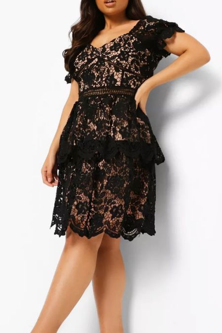 This black lace dress is so flattering!

Plus size cocktail dress, plus size date night dress, plus size dinner outfit, plus size wedding guest dress, plus size lace dress, plus size black dress with ruffles 

#LTKcurves #LTKsalealert #LTKunder50