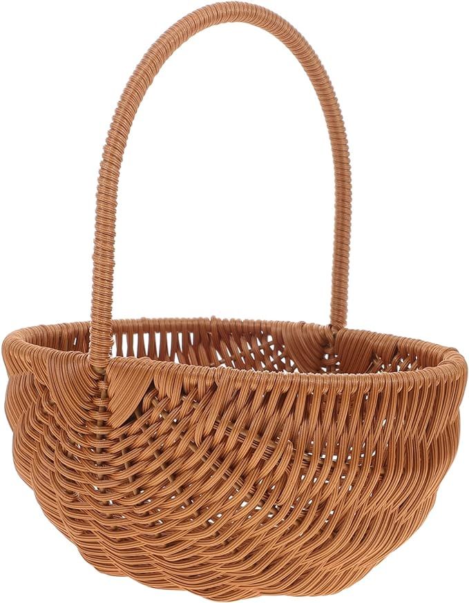 Easter Woven Baskets Easter Gift Baskets Easter Party Tote Bags Easter Goodies Basket Wicker East... | Amazon (US)