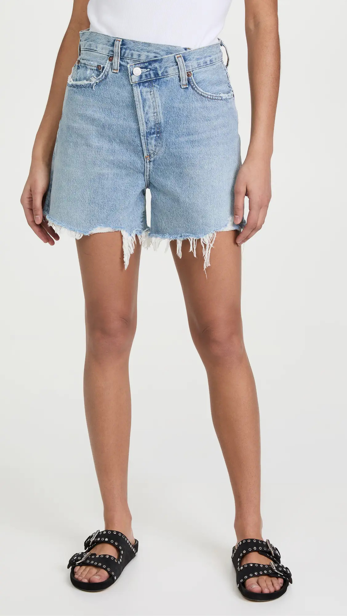 AGOLDE Crisscross Jean Shorts | Shopbop | Shopbop