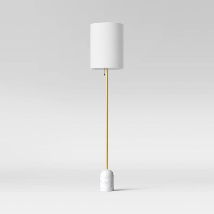 Marble Base Floor Lamp (Includes LED Light Bulb) White - Project 62™ | Target