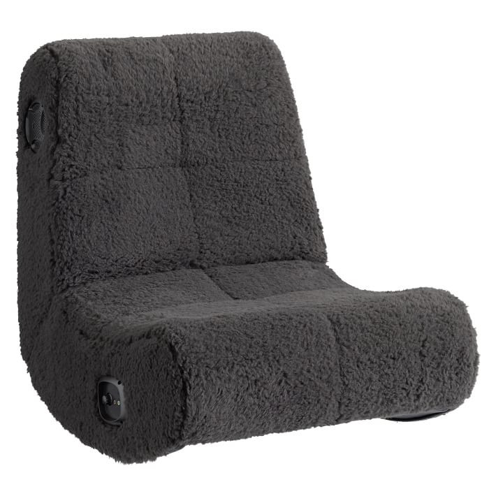 Charcoal Sherpa Mini Gaming Chair | Pottery Barn Teen