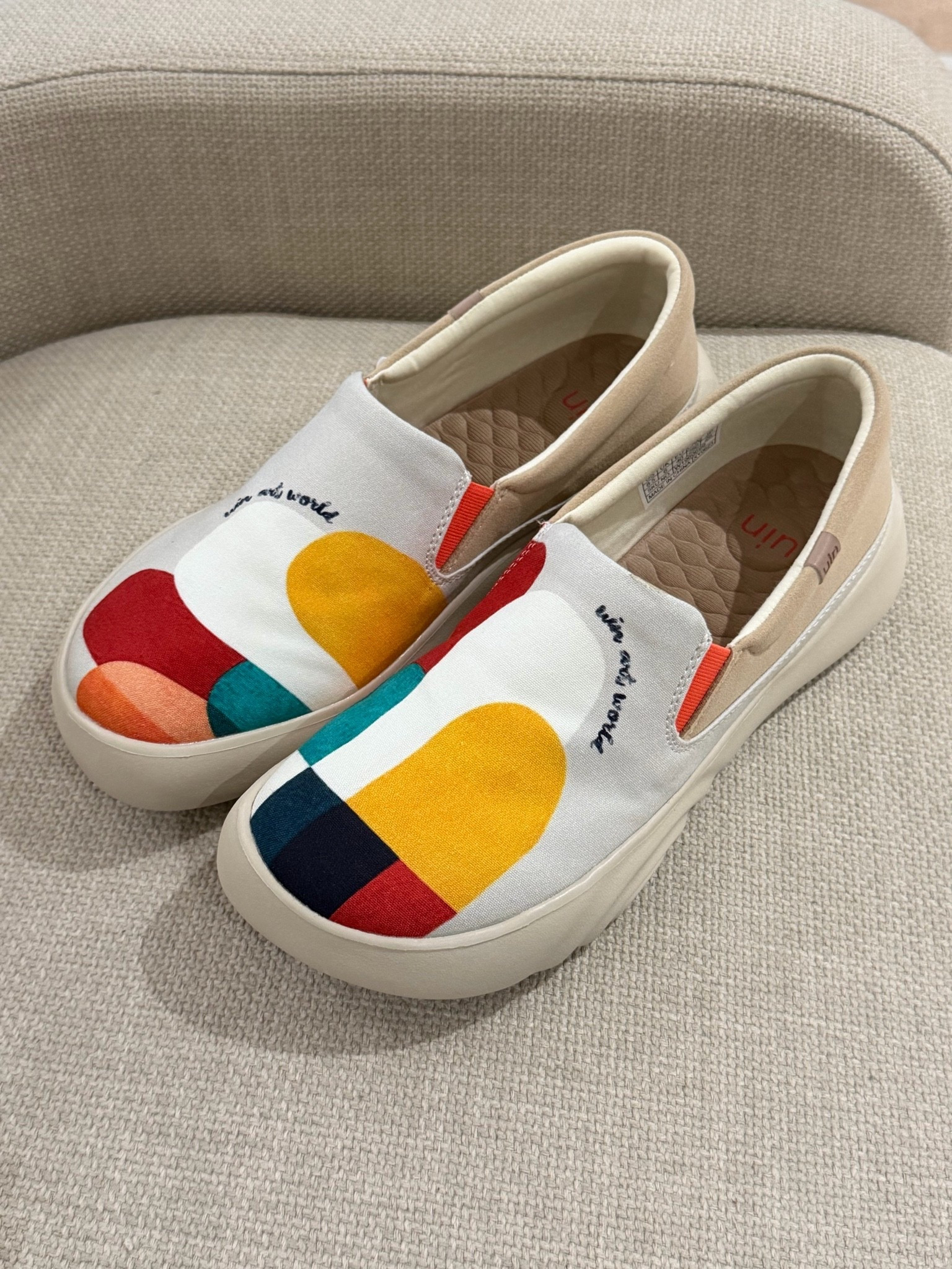 Colorful, artsy and comfortable! Looking for a unique loafer these shoes are colorful and eye catching! #ad #sponsored #uninfootwear

#LTKOver40