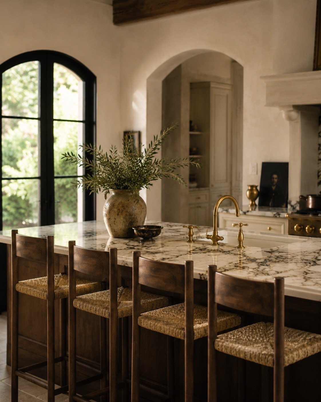I love the dark wood finish and woven seat on these counter stools. The prettiest texture to add to any organic kitchen!

#LTKHome