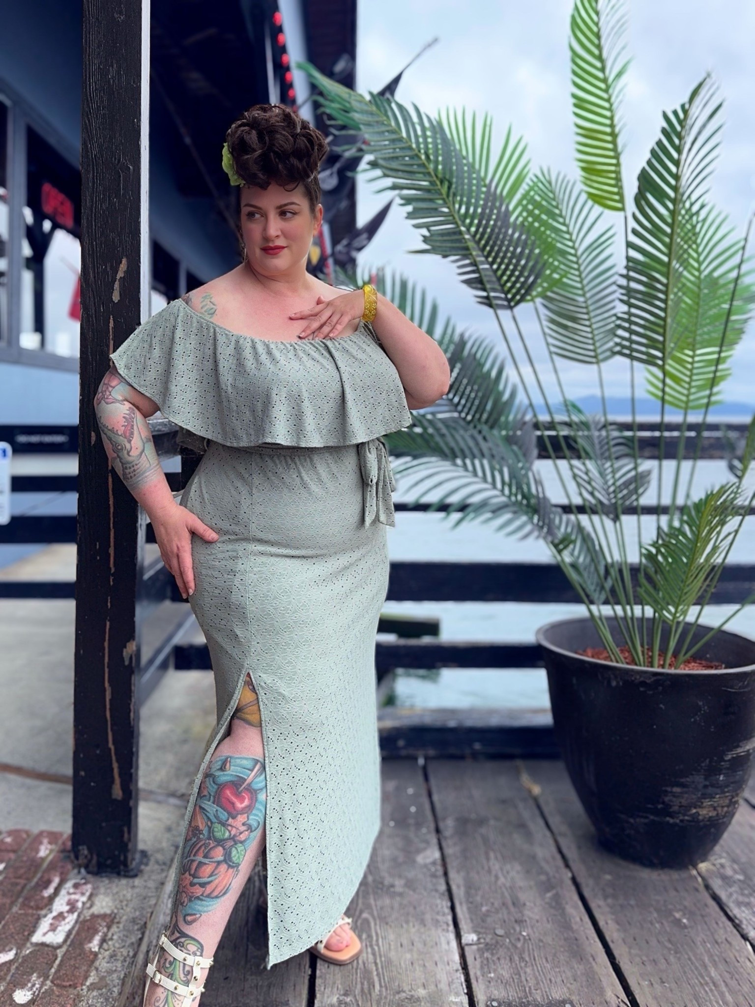 Sage green off shoulder maxi, plus size

#LTKSeasonal #LTKFindsUnder50 #LTKPlusSize