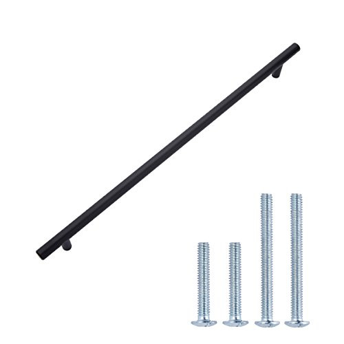 Amazon Basics Euro Bar Cabinet Handle (1/2-inch Diameter), 15-inch Length (12.63-inch Hole Center),  | Amazon (US)