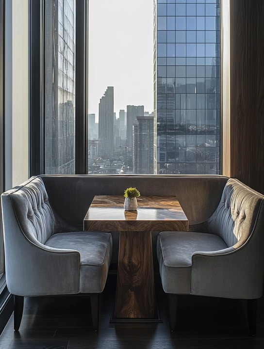 Create a beautiful restaurant-style booth at home with two matching velvet seats that instantly feel glamorous, elegant, and delightfully unexpected. This intimate dining booth setup is perfect for casual dinners, coffee dates, work-from-home meetings, creative work sessions, or relaxed hangouts with friends. The plush velvet dining chairs add comfort and luxury, while the compact wooden table makes this setup both practical and visually striking. Whether you style it as a cozy dining table alternative, a small home workstation, or a chic entertaining corner, this restaurant-inspired booth transforms any unused corner into a functional design moment. It’s ideal for modern apartments, condos, and city homes where smart layout meets elevated home decor and everyday living. 
@Wayfair 

#RestaurantStyleHome #VelvetDiningChairs #ModernHomeDecor 

 

#LTKHome