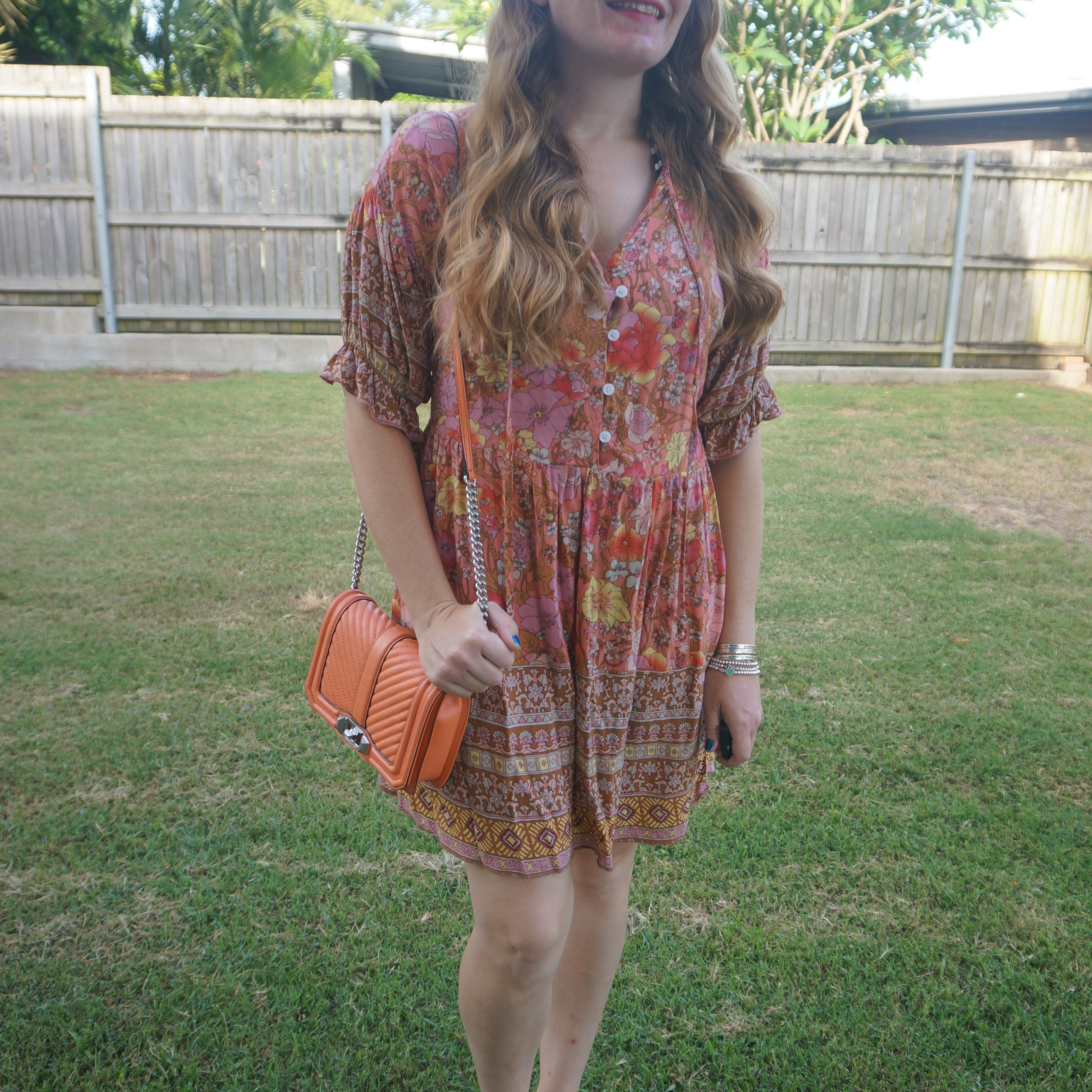 Floral babydoll dress with peach Rebecca Minkoff small love bag 🧡

#LTKbag #LTKdresses #LTKaustralia
