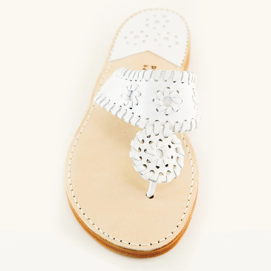 PB White / White | Palm Beach Sandals