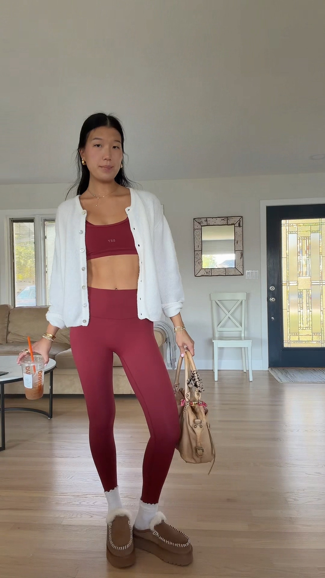 size s in the set & M in sweater !