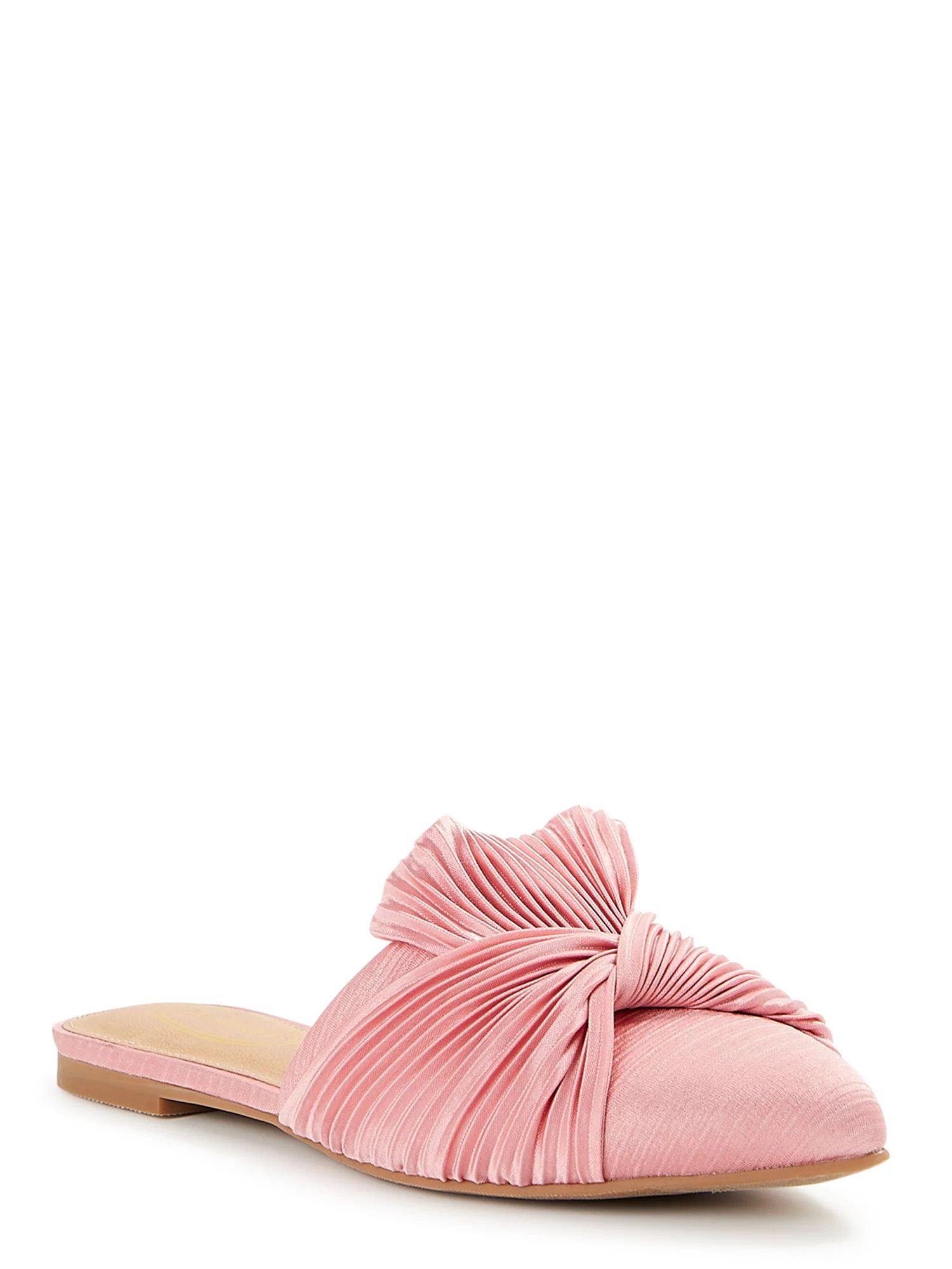 Scoop Women's Crinkle Satin Mules - Walmart.com | Walmart (US)