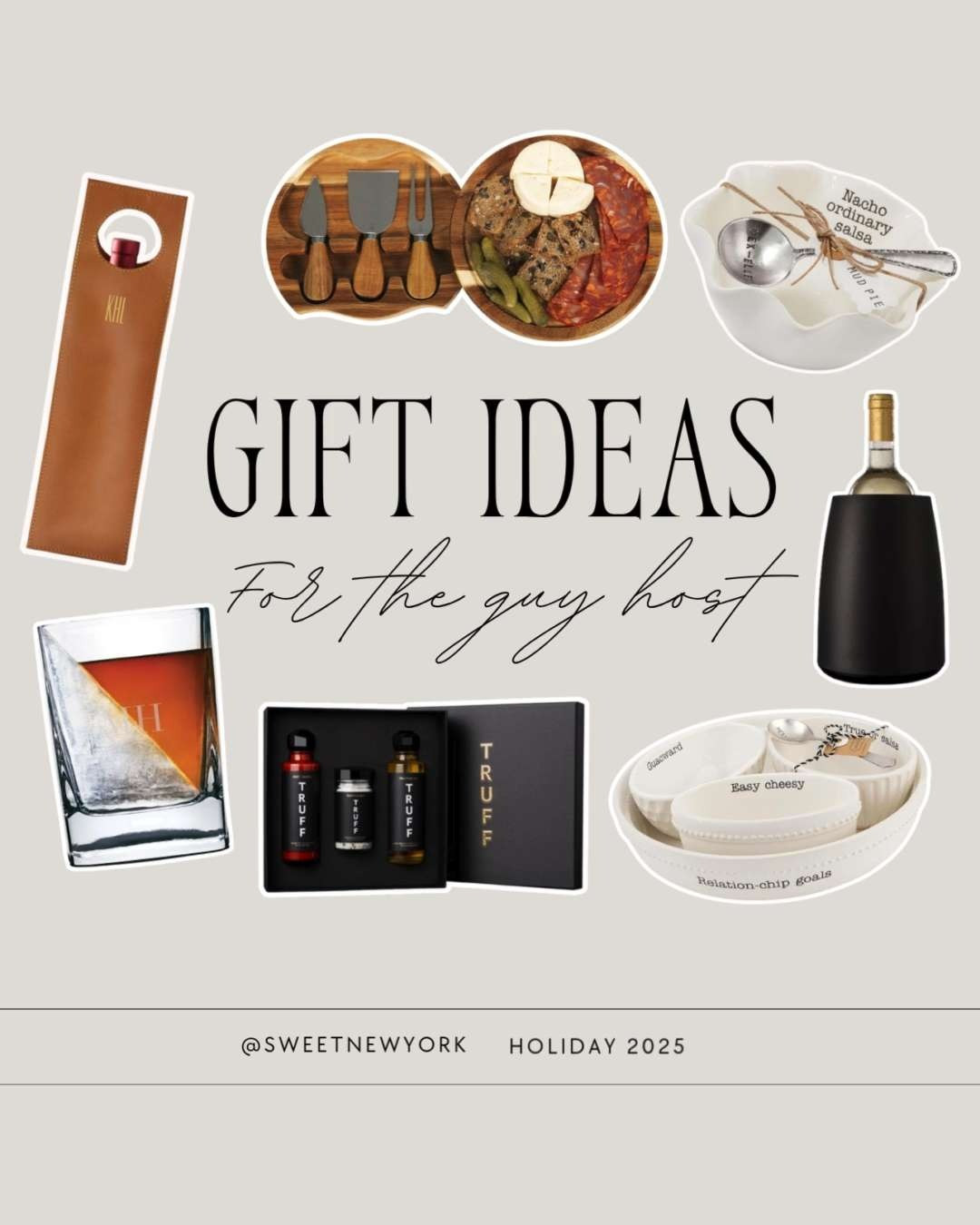 Gift Ideas For Him! Gifts for the guy who's hosting the party! Host gifts, hostess gifts, gifts for men, gift for boyfriend, food gifts, party gifts, hosting gifts, mens gift ideas 

 

#LTKMens #LTKGiftGuide #LTKHoliday