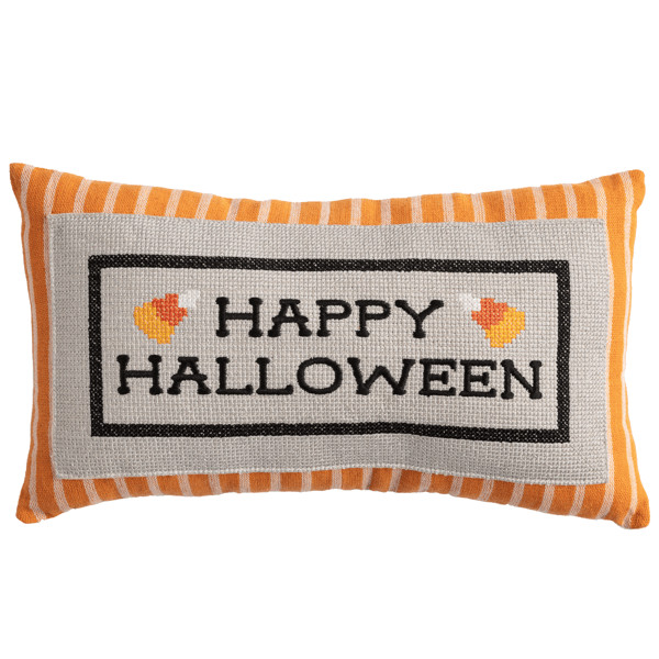 Happy Halloween Embroidered Pillow | Mud Pie