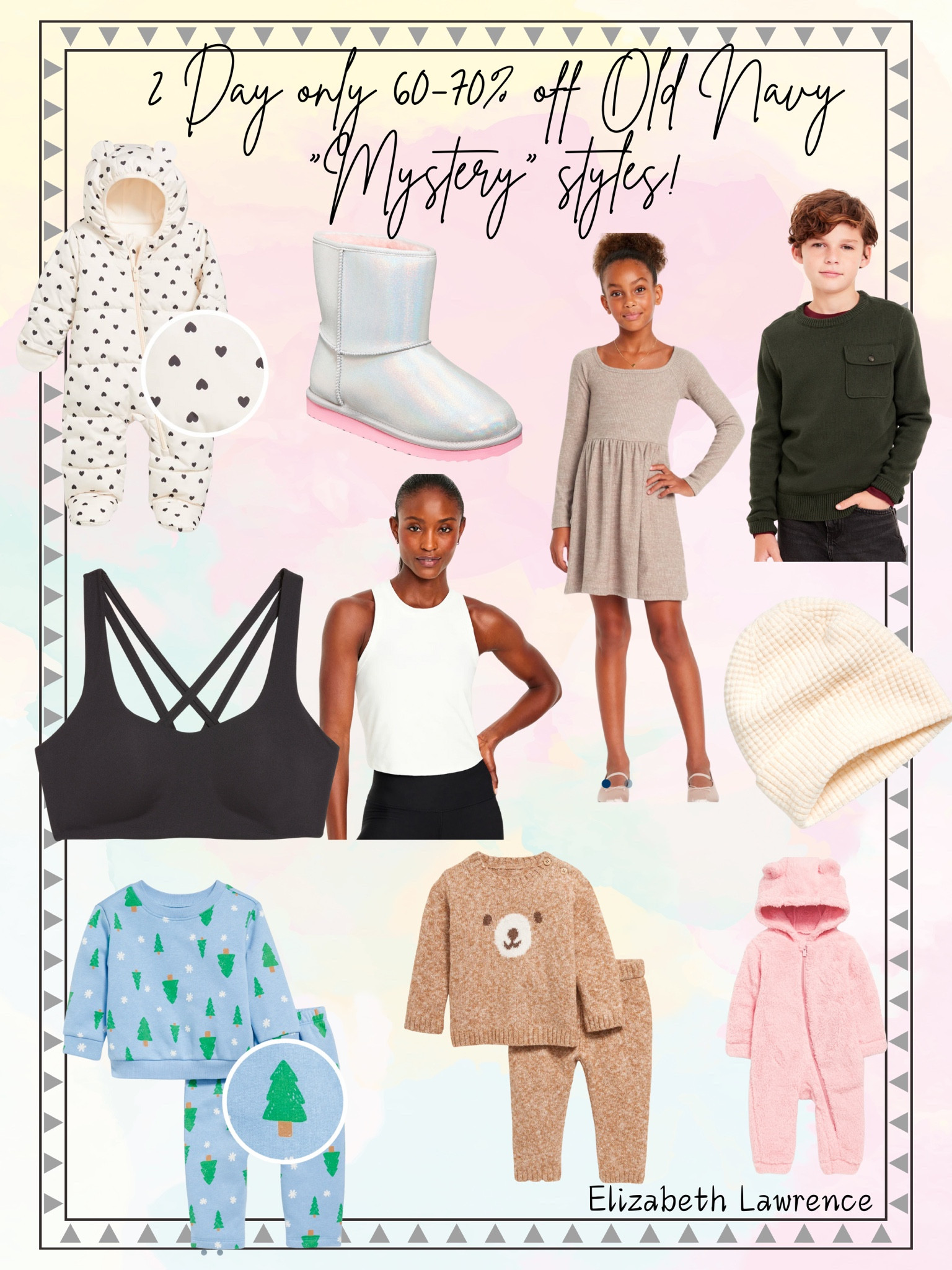2 days only! Old Navy 60-70% off “mystery” styles. 

#LTKSeasonal #LTKGiftGuide #LTKSaleAlert