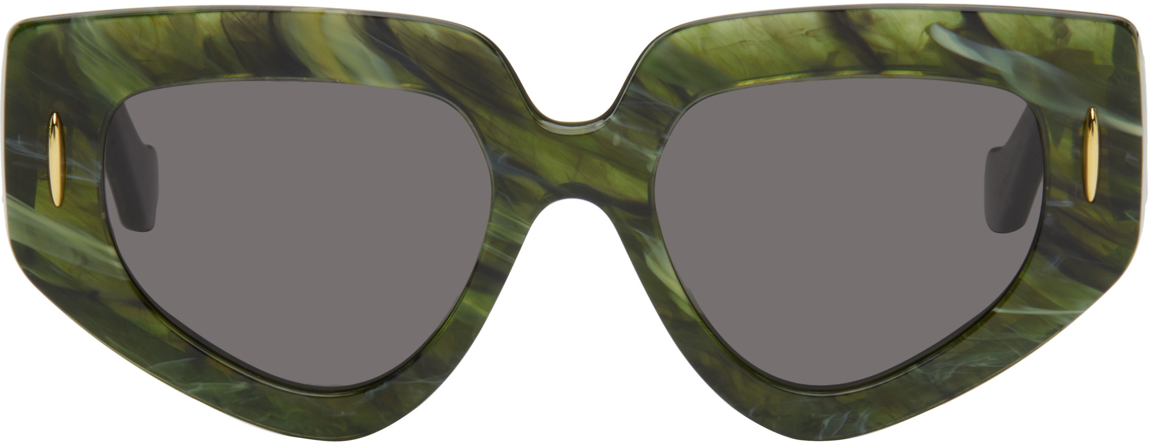 LOEWE Green Butterfly Screen Sunglasses | SSENSE