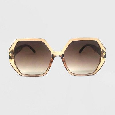 Women's Square Sunglasses - Wild Fable™ Brown | Target