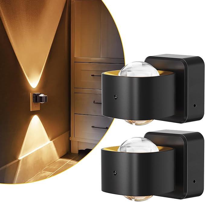 L LOHAS LED Night Light Projector, Night Lights Plug into Wall, Dusk to Dawn Sensor, 180°Rotatin... | Amazon (US)