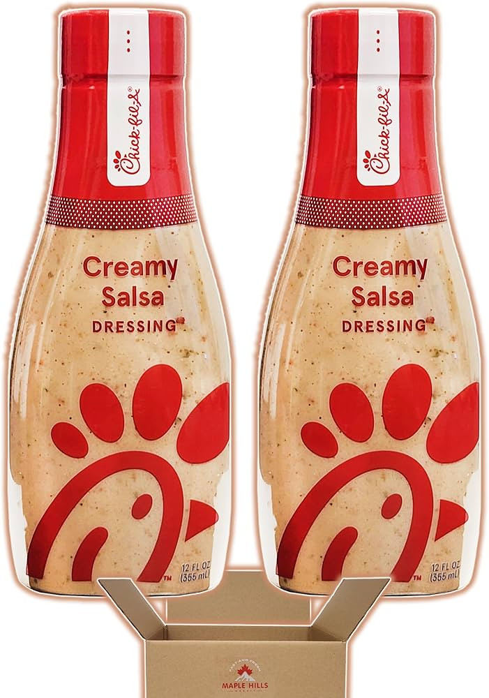 Chick-fil-A Creamy Salsa 2 Bottle Bundle Pack - 2 Individually Sealed 12 oz Bottles of Chick-Fil-... | Amazon (US)