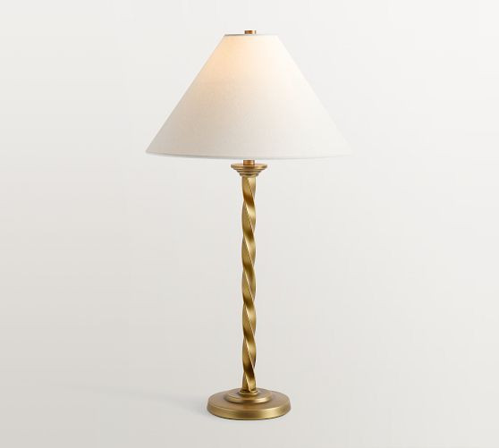 Harper Twisted Metal Table Lamp (24") | Pottery Barn (US)