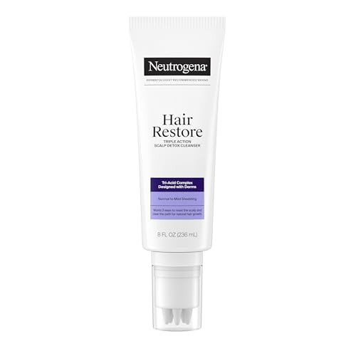 Neutrogena Hair Restore Triple Action Scalp Detox Cleanser, Triple Acid Scalp Detox & Clarifying ... | Amazon (US)
