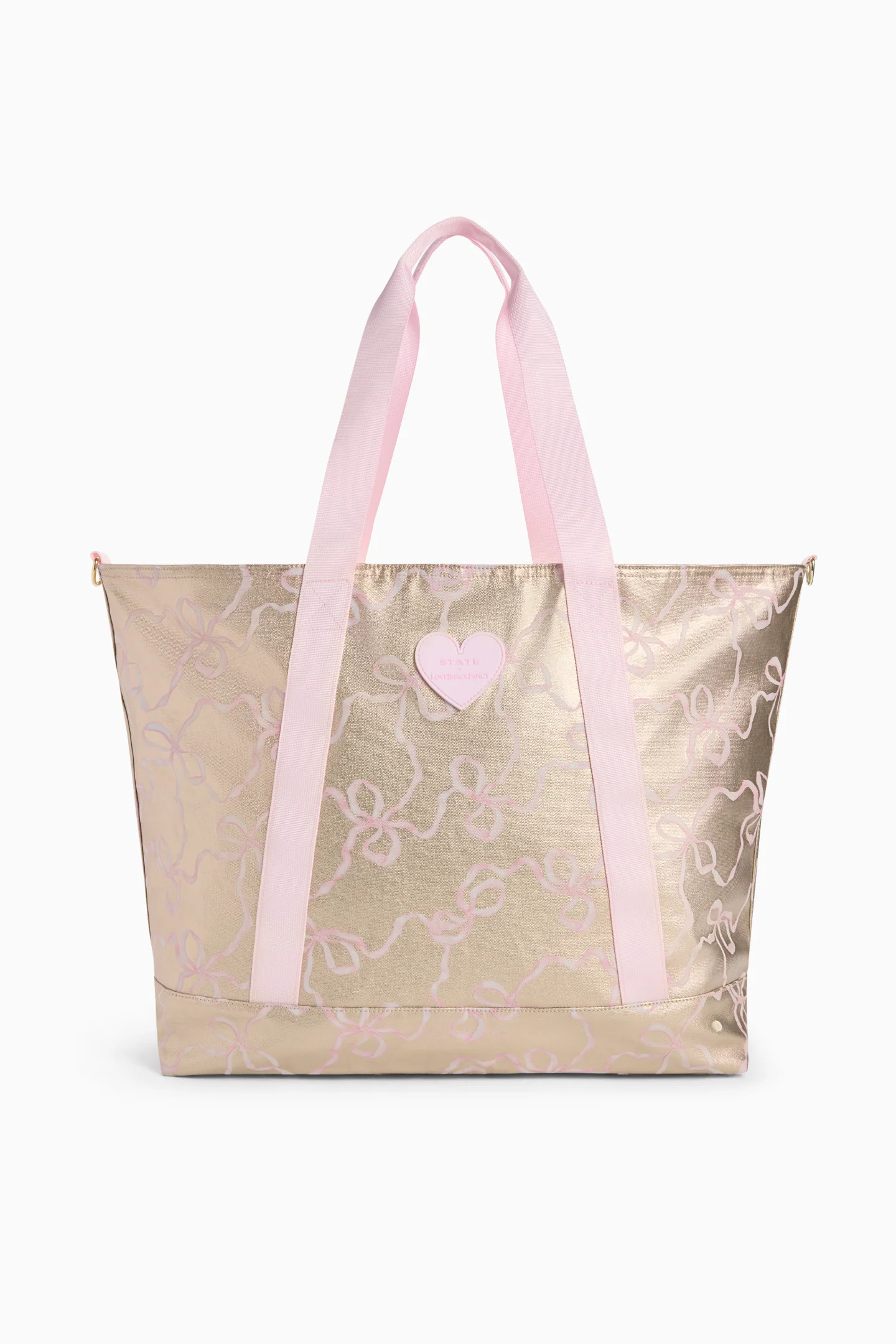 STATE x LoveShackFancy Gold Graham XL Tote | LoveShackFancy