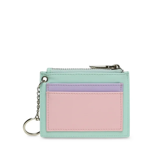 No Boundaries Women's Card Holder with Key Ring, Colorblock | Walmart (US)