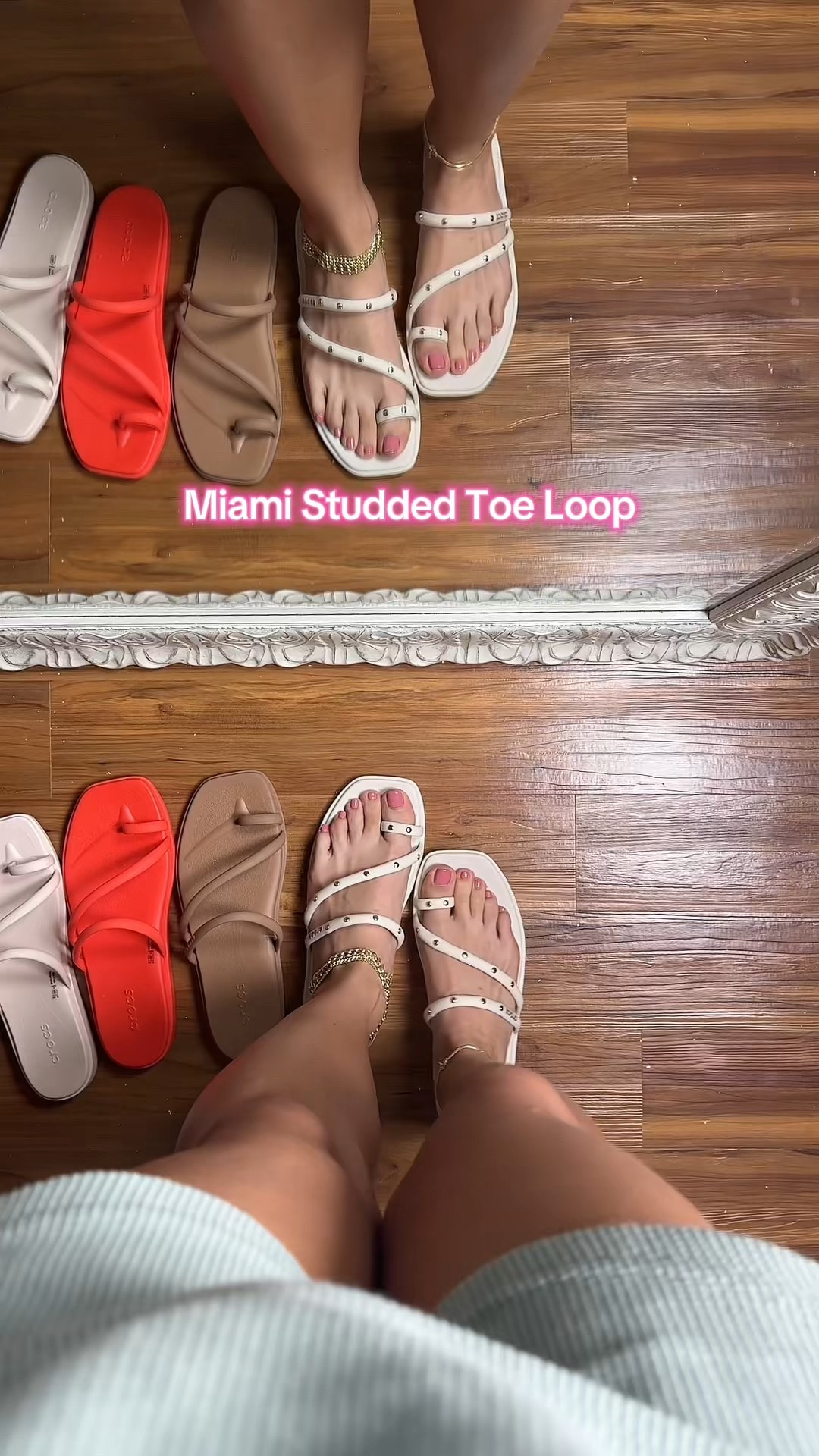 Miami studded toe loops, perfect sandals for spring and summer ☀️ 

#LTKootd #LTKmomlife #LTKgrwm