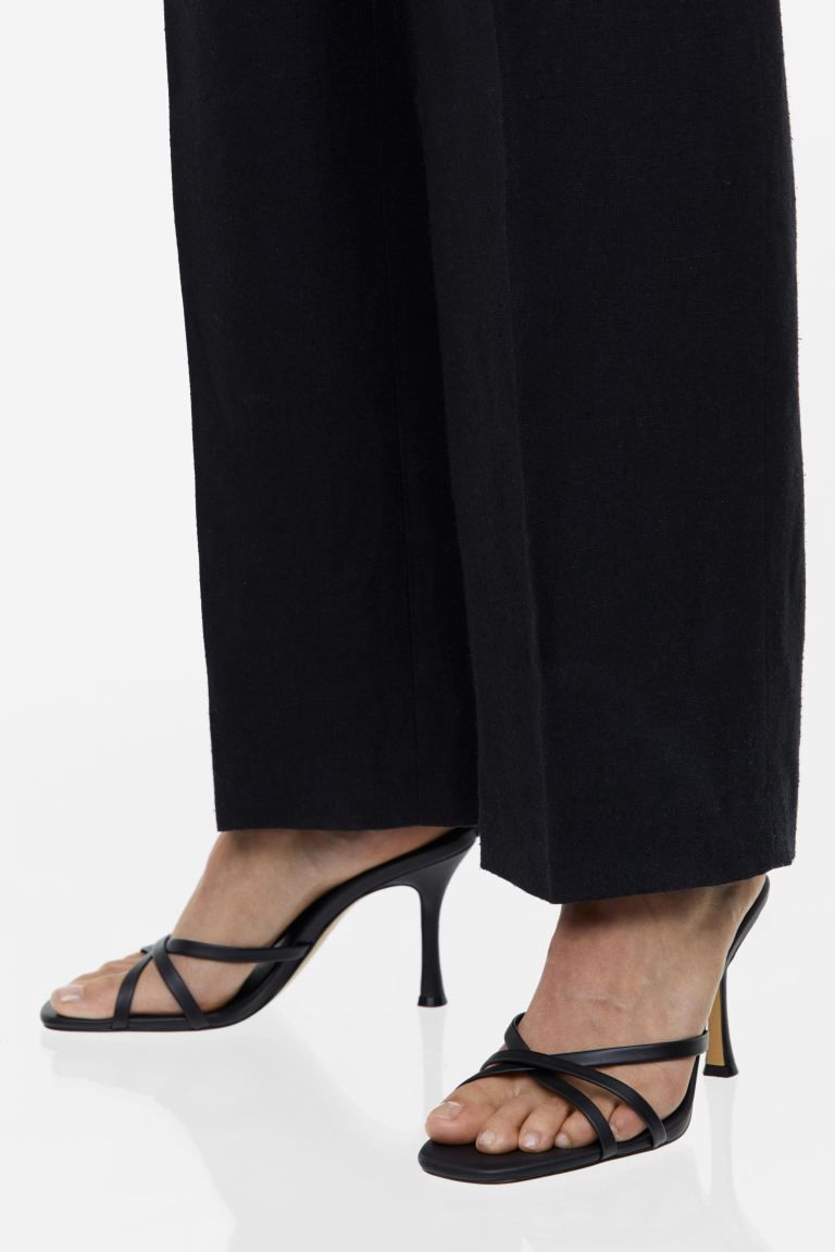 Heeled Leather Sandals | H&M (US)