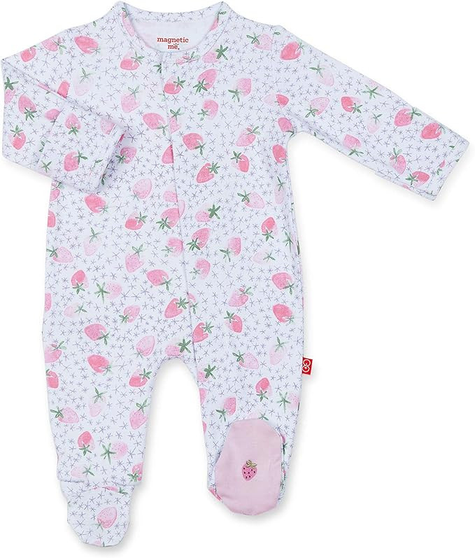 Magnetic Me Footie Pajamas - 100% Organic Cotton Baby Pajamas - Quick Magnetic Fastener Sleeper f... | Amazon (US)