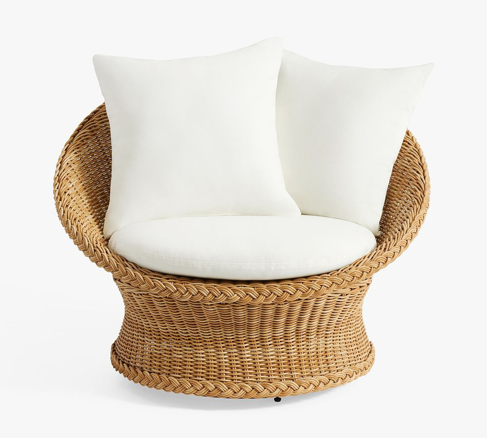 Westport Swivel Outdoor Papasan Chair | Pottery Barn (US)