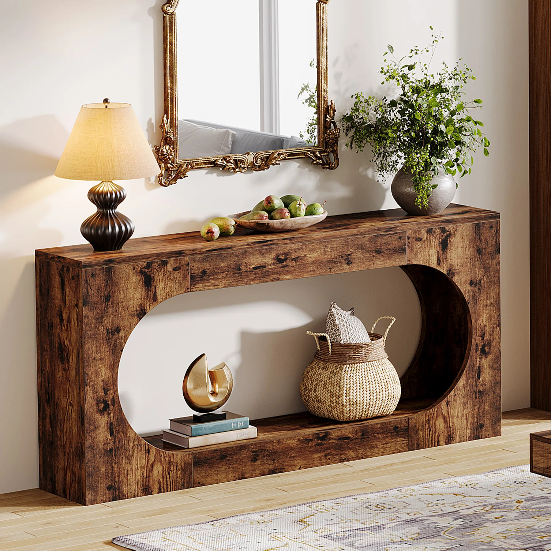63-Inch Console Table,Narrow Sofa Table Behind Couch | Wayfair North America