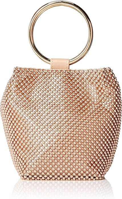 Jessica McClintock womens Jessica Mcclintock Gwen Ball Mesh Ring Wristlet Pouch Clutch Evening Ba... | Amazon (US)