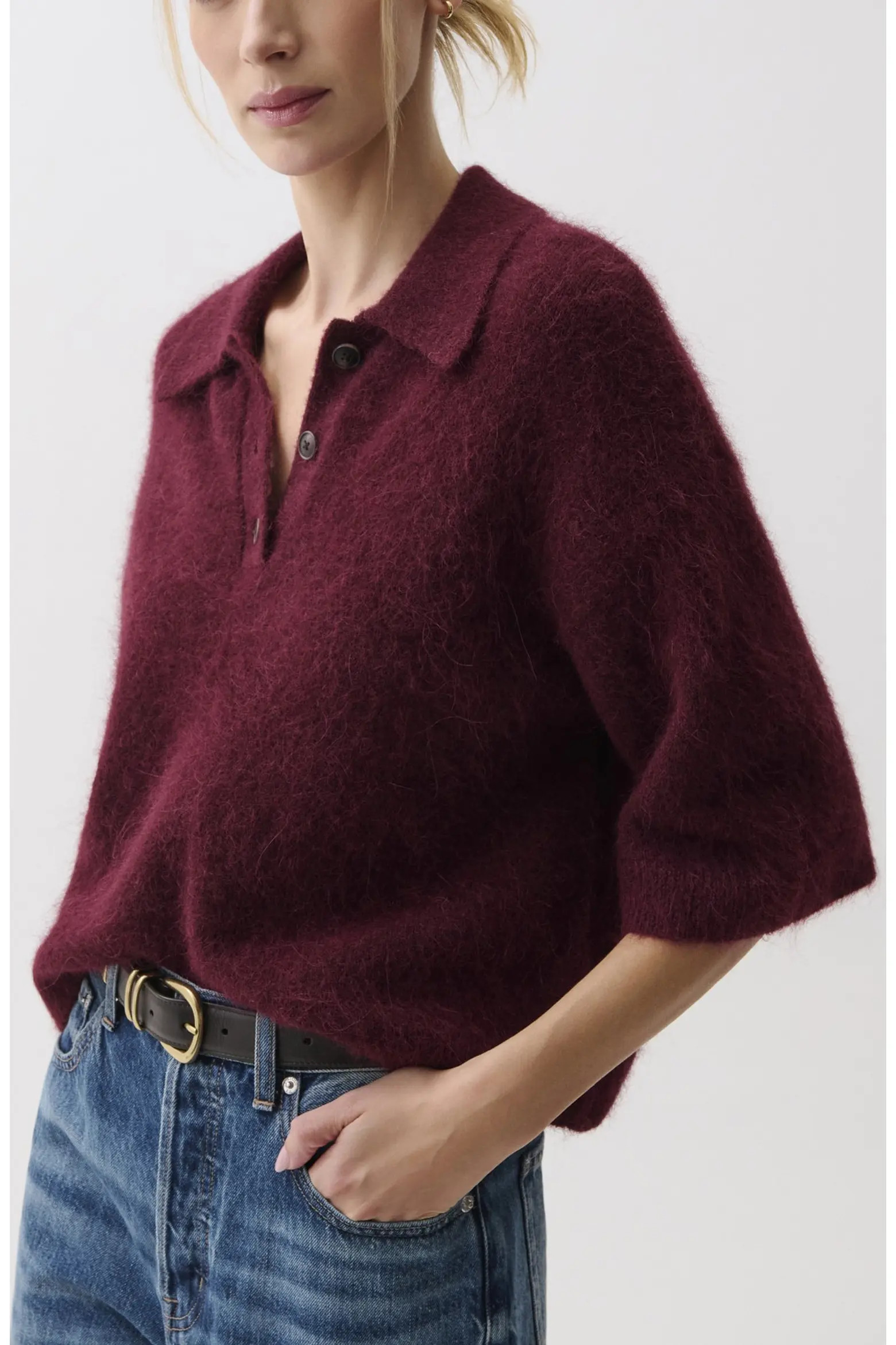 Pistola Nadya Short Sleeve Polo Sweater (Women) | Nordstrom | Nordstrom